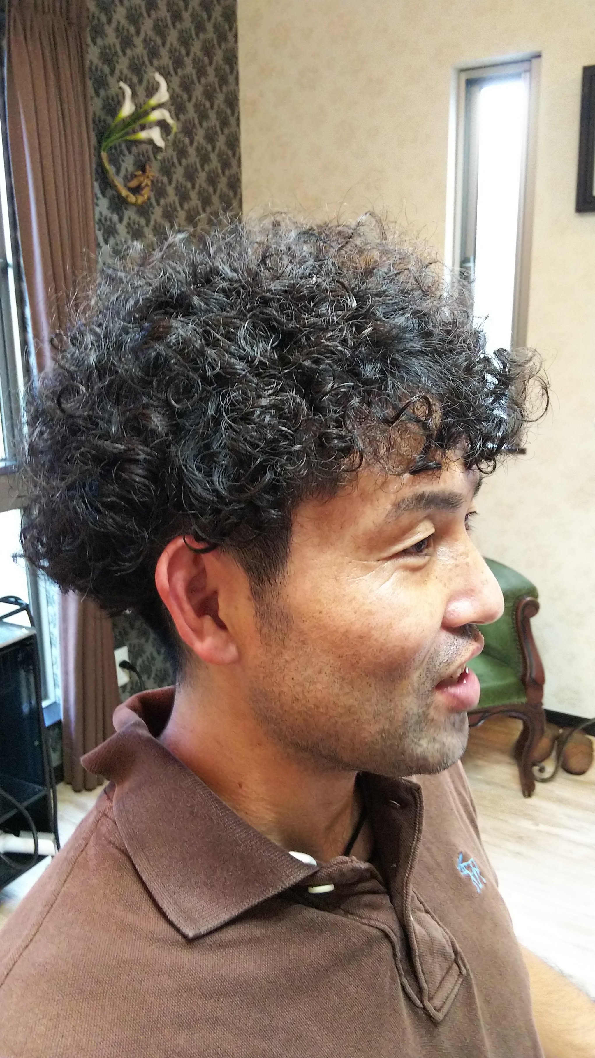 75 パーマ メンズ 40 代 無料のヘアスタイル画像